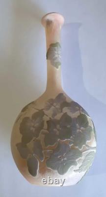Galle Acid Cut Four Colour Cameo Hydrangeas Vase