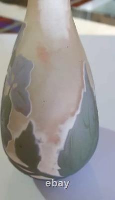 Galle Acid Cut Four Colour Cameo Hydrangeas Vase