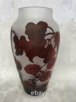 Galle Art Glass cameo art nouveau Vase Signed