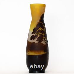 Galle Cameo Glass Landscape Vase, circa 1910