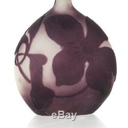 Galle Cameo Glass Vase Art Nouveau France Circa 1900