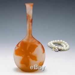 Galle Clematis Cameo Glass Banjo Vase 1902-1904