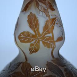 Galle' Miniature Cameo Vase Lovely Subtle Coloring