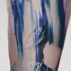 Galle Slender Cameo Baluster Vase With Morning Glory c1900