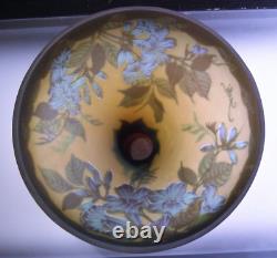Galle Style Cameo Etched Glass Bowl