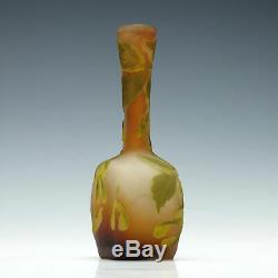 Galle Three Colour Cameo Solifleur Vase c1900
