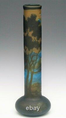 Galle Tip Reproduction Cameo Glass Vase. Well Made- Excellent Condition