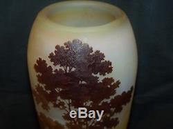 Genuine Galle Scenic Multi-layer Cameo Glass Vase, 1904-1914, Cameo Signature