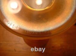 Gorgeous 1993 Steve Correia Gold Iridescent Cameo Glass 10 1/2 Vase