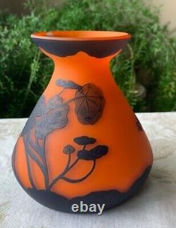 Gorgeous Art Nouveau etched cameo vase Richard