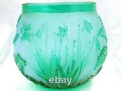 Gorgeous Kelsey Murphy/Robert Bom Kemp Green Sand Carved Bowl/Vase 7 x 6