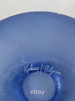 Important Kelsey Murphy Pilgrim Cameo Art Glass Vase Limited Edition Fenton