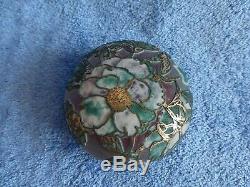 Jonathan Harris Glass Silver Cameo Paperweight & Vase Peony Collectors Club