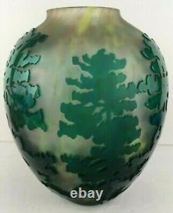 Kelsey Murphy Pilgrim Cameo Glass Forest Trees Vase