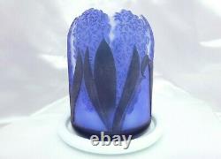 Kelsey Murphy / Pilgrim Hyacinth Cameo Sand Carved Fairy Lamp/Light/Luminary