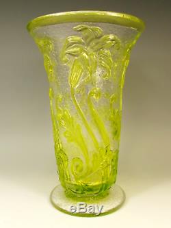 Large Art Deco Thomas Webb Fleur Cameo Stourbridge Glass Vase