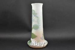 Large Galle multi layered cameo glass Hydrangea vase C1900