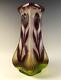 Legras Green Flashed Mauve Over Clear Cameo Glass Vase