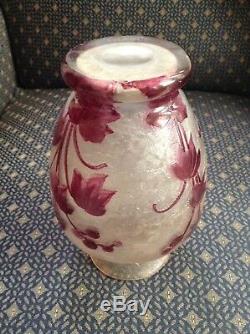 Legras Vase, French, Art Glass/cameo Glass, Art Nouveau, Circa 1900, Signed