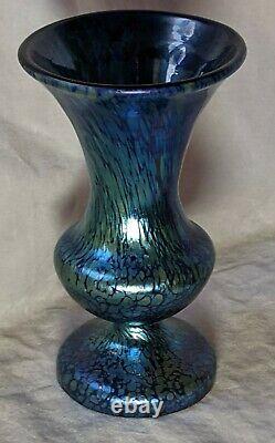 Loetz Papillon 5 Iridescent Art Nouveau Deco Bohemian Glass Vase No Reserve