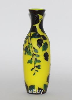 Lötz Jugendstil Cameo Glas Vase Art Nouveau Original Bohemian Loetz Glass