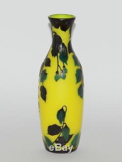 Lötz Jugendstil Cameo Glas Vase Art Nouveau Original Bohemian Loetz Glass