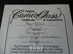 Make An Offer For Kelsey Murphy Pilgrim Glass Cameo Sand Carved One Certificate