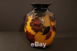Monumental D'Argental, French cameo vase