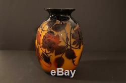 Monumental D'Argental, French cameo vase