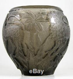 Moser Hussman Cameo Glass Vase
