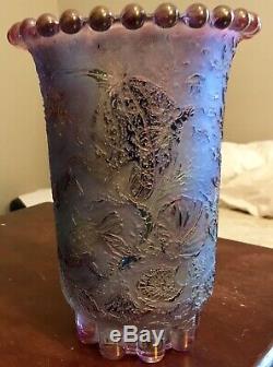 Old Very Cool Cameo Glass Vase Sea Life