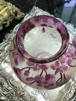 Original Legras Cameo Glass Vase