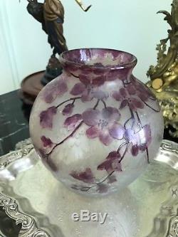 Original Legras Cameo Glass Vase