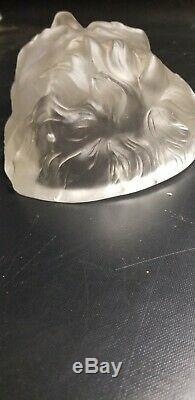 Rare Antique Cameo Glass Devil Head Lalique Halloween