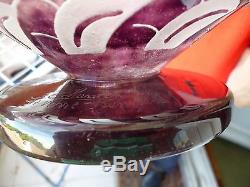 Rare Art Deco bowl cameo glass- ARCS- Le verre francais, Charder