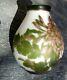 Rare Cameo Translucent Glass Art Nouveau Chrysanthemum Vase Signed Galle