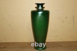 Rare L. C. Tiffany Favrile 8058 J Glass Carved Cameo Flower Vase