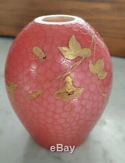 Rare Webb English Victorian cameo glass cabinet vase
