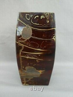 Riedel Lithyalin Cameo Vase Lilies c. 1895