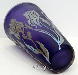 STUNNING! Vintage CORREIA Studio Art Glass HUGE! 12.25 Ltd. Edition IRIS Vase
