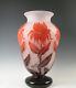 Signed Degue French Cameo Art Glass Huge size Vase