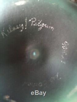 Signed Pilgrim Cameo Glass By Kelsey Murphy 1992 Grapes And Fairies Paperweight