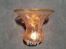 Signed Webb Art Nouveau Cameo Glass Amber Tulip Vase