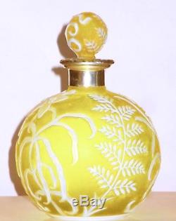 The FINEST Webb Cameo Glass Large Perfume withSterling Mounts Orig. Stopper
