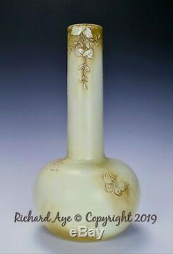 Thomas Webb And Sons Ivory Glass Cameo Vase Circa 1887
