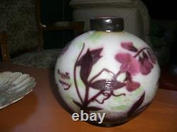 VERY RARE FRENCH CAMEO ART GLASS VASE BY A. DELATTE NANCY 1920's