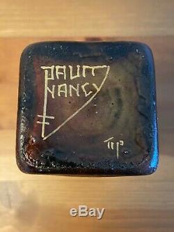 Vase Daum Nancy Vintage Glass Cameo Art Signed Europe
