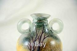 Vase Daum Nancy Vintage Glass Cameo Art Signed France French 20's