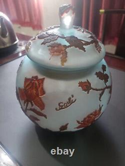 Very beautiful. Emile Galle cameo glass jar