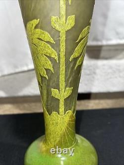 Vintage Cameo Glass Charder Art Nouveau Vase 12